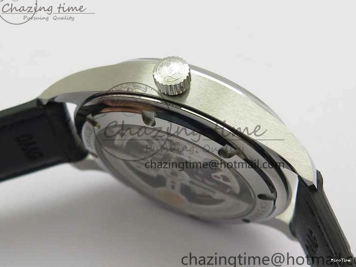 MIROTIME 0426 TimelessDesign Portuguese IW358304 ZF 1:1 Best Edition SS Blue Dial on Leather Strap A 7078